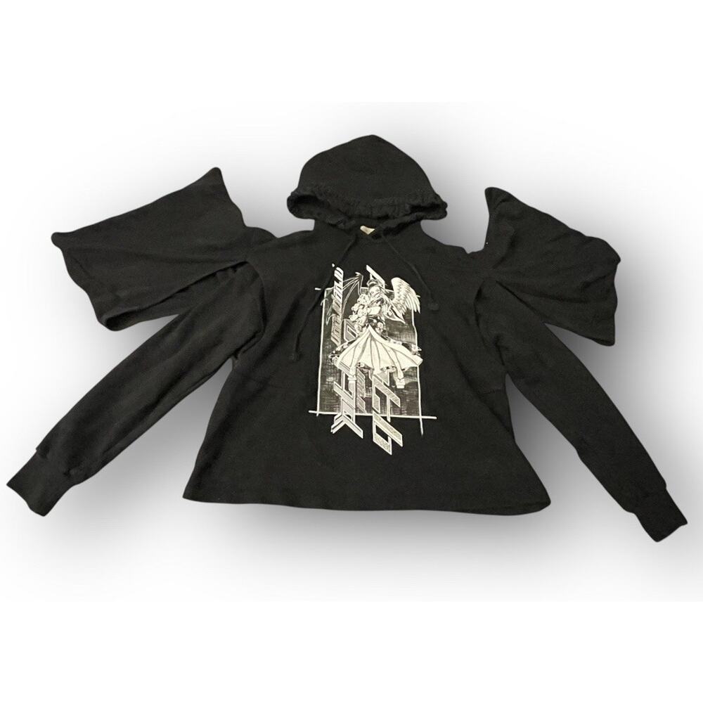 Preen by Thornton Bregazzi Hoodie Black Anime‎ Angel Extra Sleeves Rare Unique